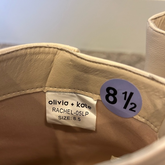 White Studded Booties by Olivia + Kate - Picture 2 of 4